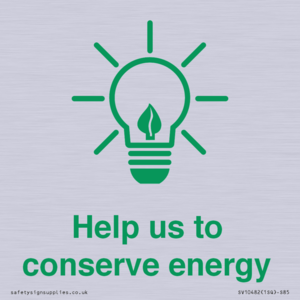 Help us to conserve energy 